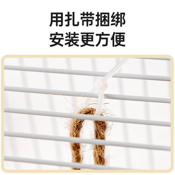 ຮັງນົກ Parrot peony peony pearl bird hand-woven straw nest warm and breathable bird's nest rutin chicken nest toys