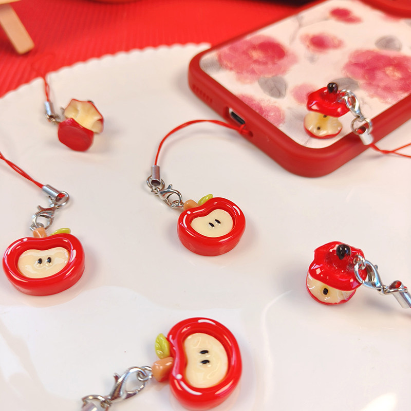平安喜乐新年礼品儿童小苹果手机挂件卡通包包挂饰情侣闺蜜小礼物,淘宝优惠券,粉丝福利购,淘宝优惠卷