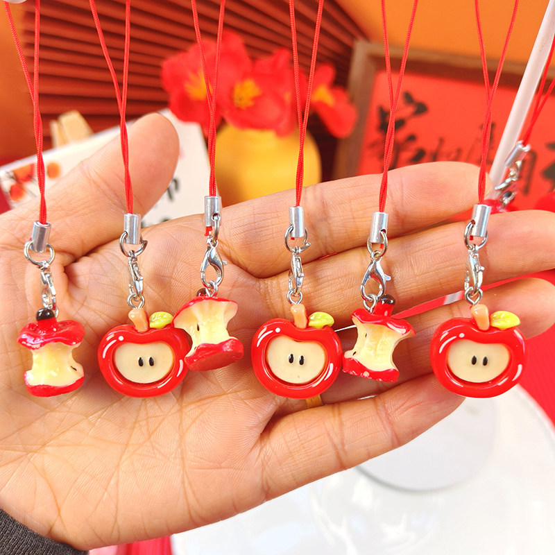 平安喜乐新年礼品儿童小苹果手机挂件卡通包包挂饰情侣闺蜜小礼物,淘宝优惠券,粉丝福利购,淘宝优惠卷