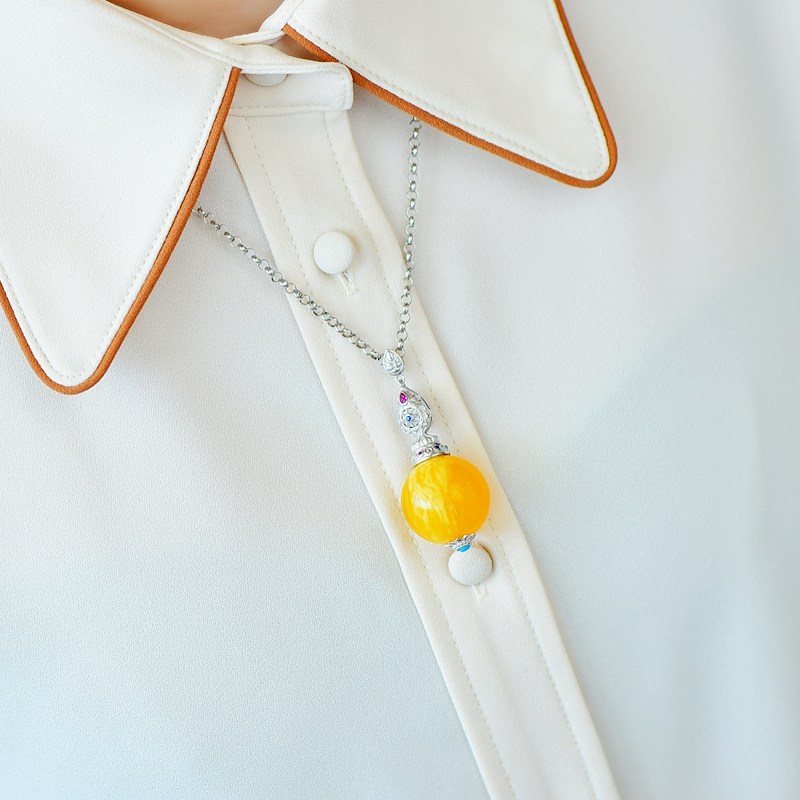 s925空托时尚男女款圆珠托纯银吊坠 祈禧珠宝项坠/吊坠