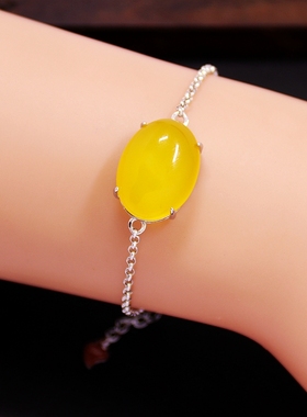 S925纯银手链空托简约