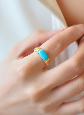 diy四爪蜜蜡玉石镶嵌戒指空托