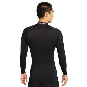 nike耐克男子TIGHT运动休闲训练紧身衣企领长袖T恤锐力FB7909-010