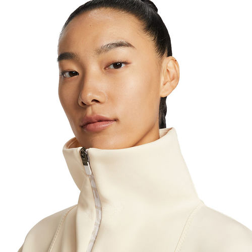 nike耐克女子CROP运动休闲半长拉链开襟训练卫衣锐力IQ3947-110 - 图1