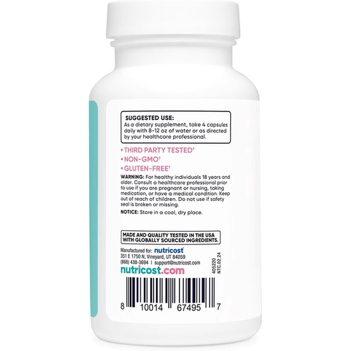 美国直邮Nutricost Myo & D-Chiro Inositol女性肌醇2000MG 120粒 - 图1