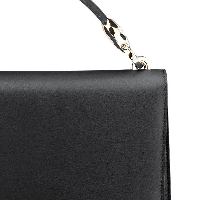 bvlgari新款女士黑色285765手提包 丰尚海外女士包袋