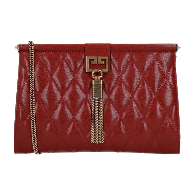 【直邮】givenchy女士皮革衍缝链条包 丰尚海外女士包袋