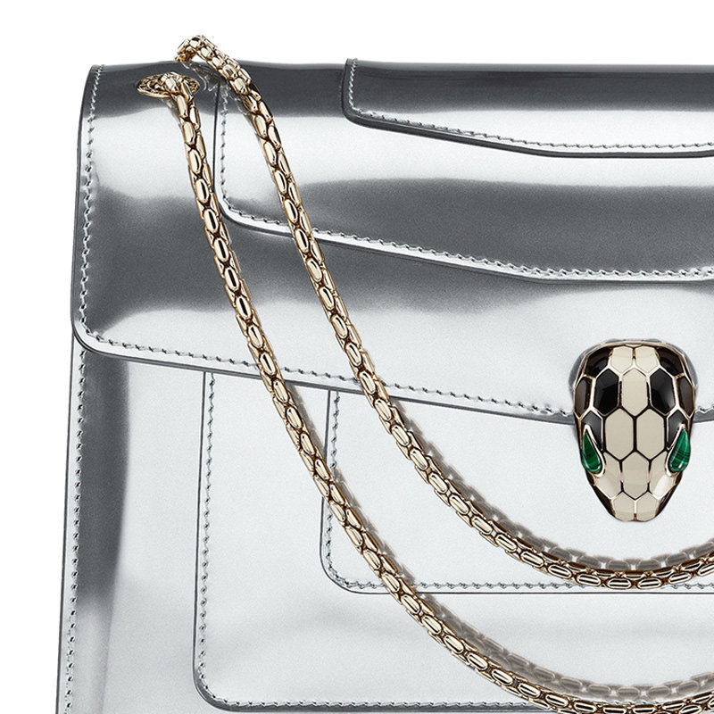 bvlgari银色女士39793挎包 丰尚海外女士包袋