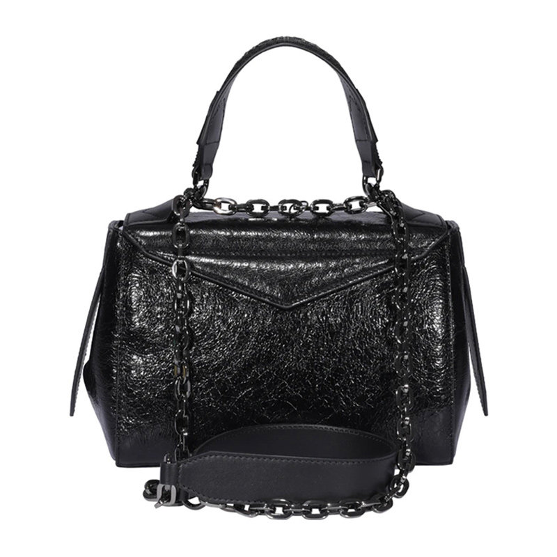 givenchy女士黑色小牛皮手提单肩包 丰尚海外女士包袋