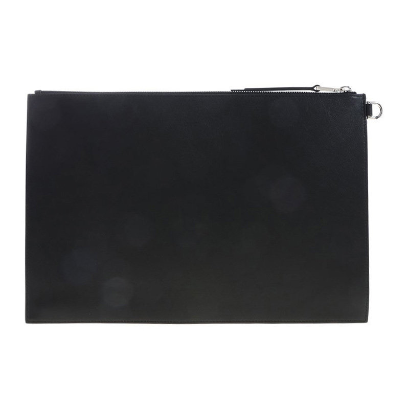 givenchy黑色牛皮largepouch手拿包 丰尚海外女士包袋