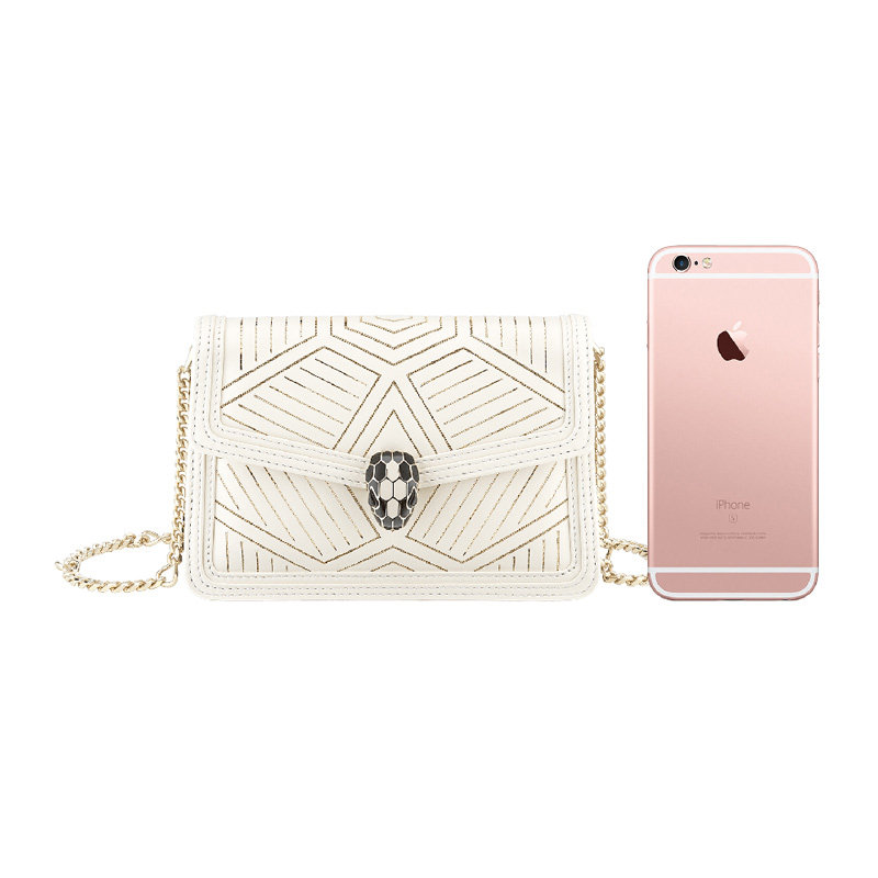 bvlgari 2020春夏白色小牛皮单肩包 丰尚海外女士包袋