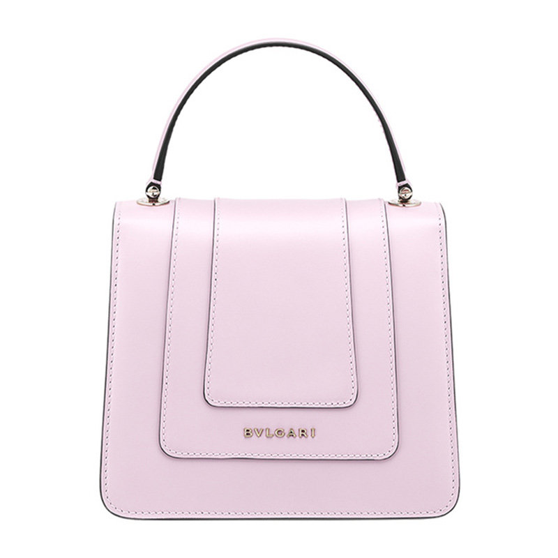 bvlgari女士粉色小牛皮单肩包 丰尚海外女士包袋