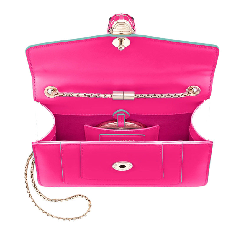bvlgari粉色蛇头扣单肩斜挎包 丰尚海外女士包袋