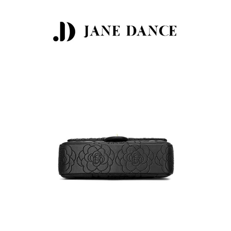 JaneDance夏季新款真皮单肩小方包国风高贵羊皮女包刺绣山茶花包,淘宝优惠券,粉丝福利购,淘宝优惠卷