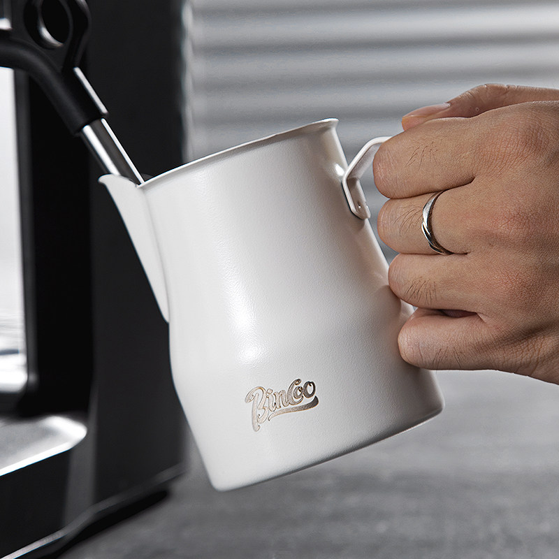 Bincoo意式咖啡打奶缸304不锈钢专业大肚打奶杯450ml拉花缸奶泡杯,淘宝优惠券,粉丝福利购,淘宝优惠卷