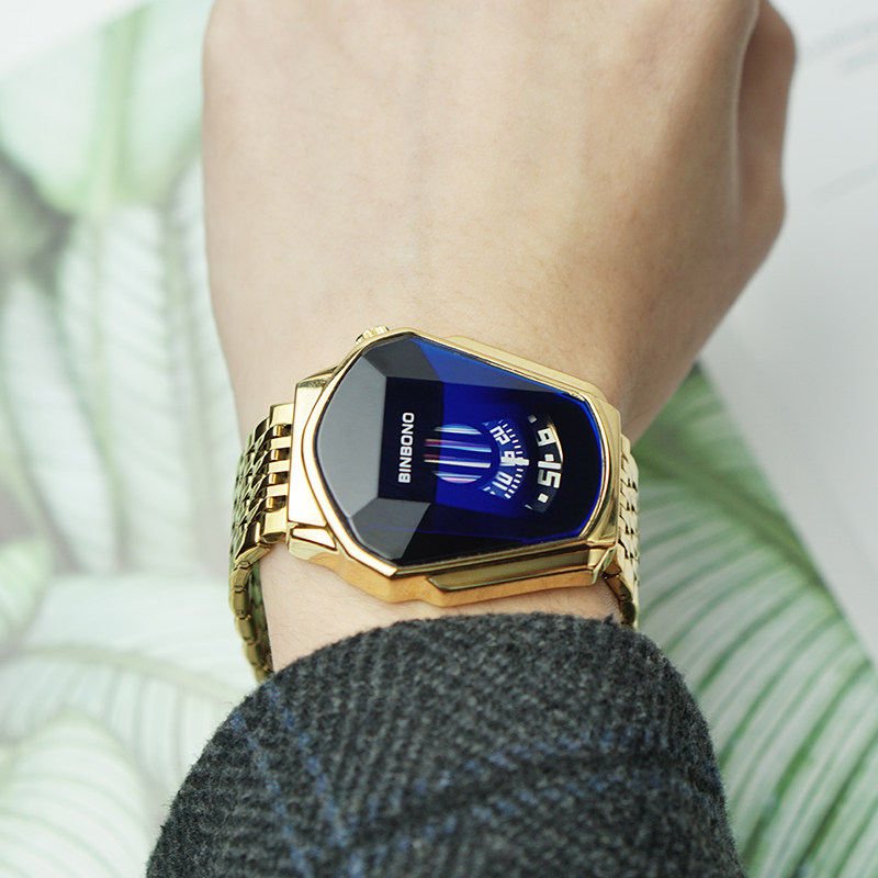 新款潮流抖音网红男黑科技防水手表 法洛蒂国产腕表