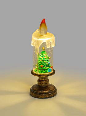 「无聊看看蜡烛里的圣诞」”氛围