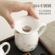 Suet-fat jade porcelain ຊຸດຊາ Kung Fu ສໍາເລັດ