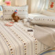 Double-sided pure cotton bed cover, reversible