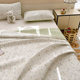Autumn and winter double-sided tatami cotton bed cover three-piece set