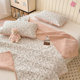 Milk velvet bed cover double sided sheet tatami non-slip