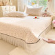 Pure cotton double-layer gauze lace quilted bed cover single piece pure cotton thickened bed sheet three-piece set anti-slip bed skirt bed cover