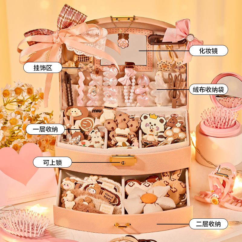 女孩的生日礼物5儿童玩具女童6岁公主7小10女生首饰8发饰礼盒9子4