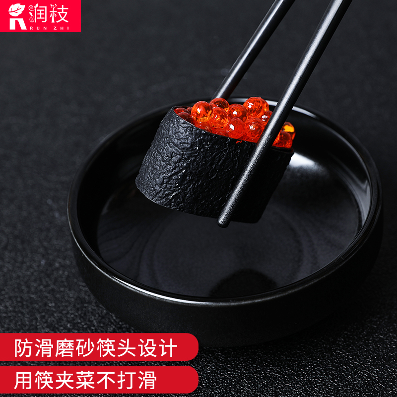 润枝旗舰店润枝合金筷子家用防霉耐温厨房非实木防滑快子10双装高档酒店餐具2