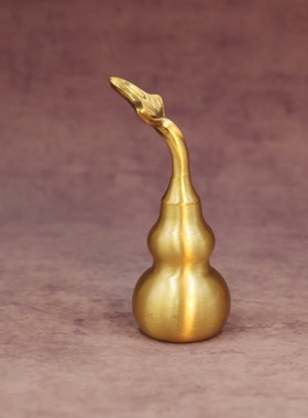 2026铜葫芦摆件开盖光面葫芦空心八卦葫芦挂件家居装饰品客厅玄关