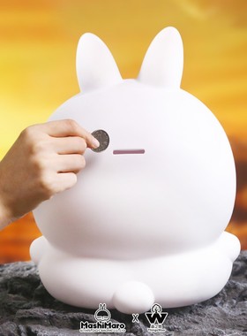 2026流氓兔摆件 卡通可爱流氓兔大号存钱罐磁吸配件设计桌面摆件