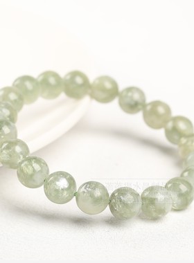 2026蓓蓓福水晶 天然绿祖母晶手链 翠绿色老矿闪片祖母晶手串水晶