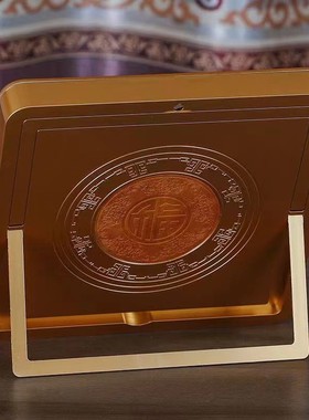 2026新中式招财金龙鱼摆件龙腾盛世金箔立体画商务礼品保险会销工