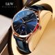 Nuevo reloj iw de cuero de moda para hombre.