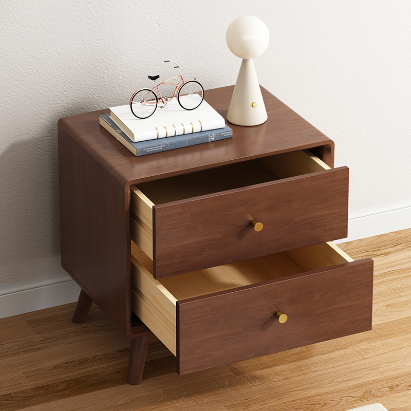 全友家居全实木床头柜小户型家用卧室2025新款北欧简约现代床边收 - 图2