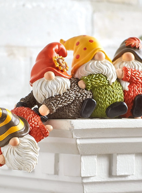 ins风圣诞桌摆儿童可爱摆件树脂工艺品白熊一家四口吉祥如意摆件