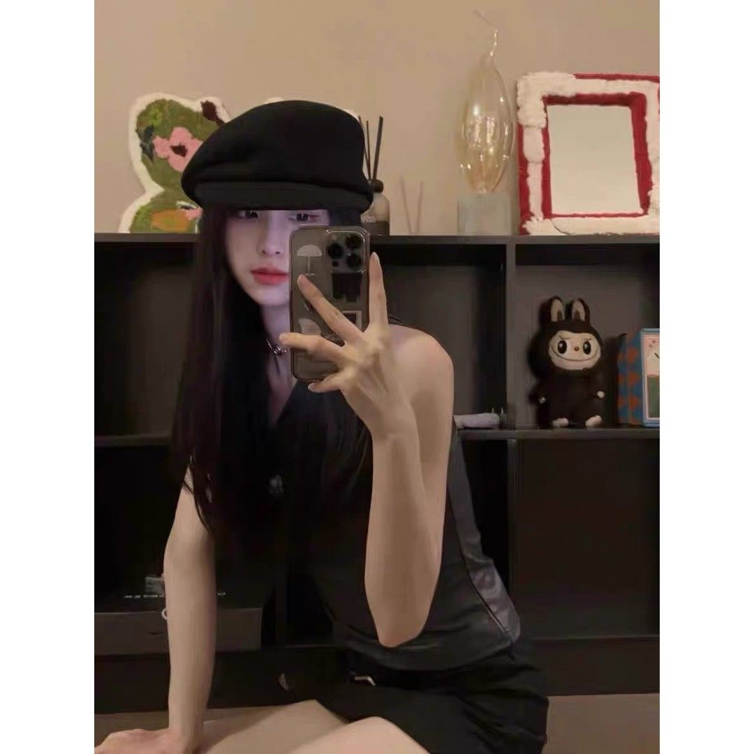 fever同款~黑色羊毛呢报童帽女秋冬帽子贝雷帽羊毡帽八角帽画家帽,淘宝优惠券,粉丝福利购,淘宝优惠卷