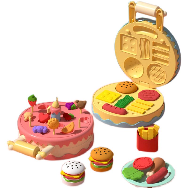 橡皮泥无毒冰淇淋机儿童彩泥粘土模具套装 热品库 性价比省钱购