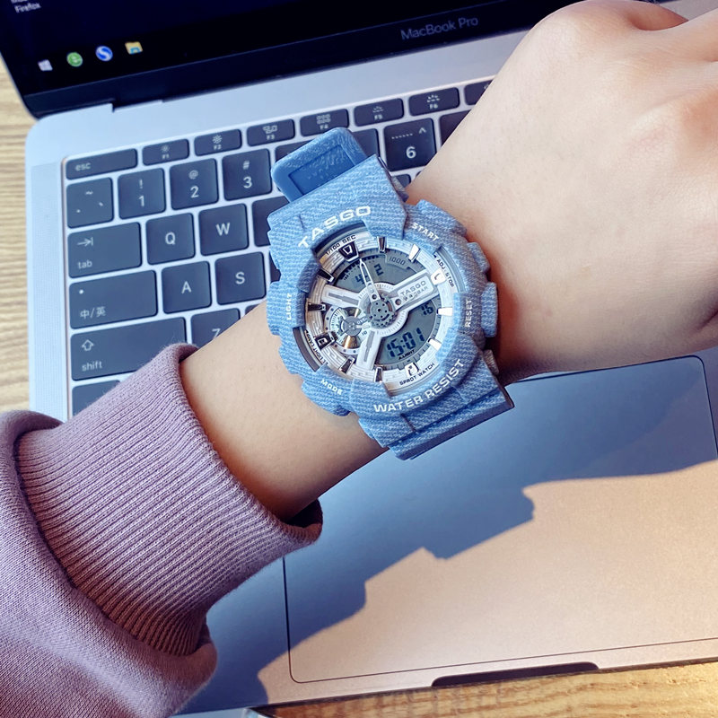 男机械运动潮流中学生情侣女电子表 雅述国产腕表