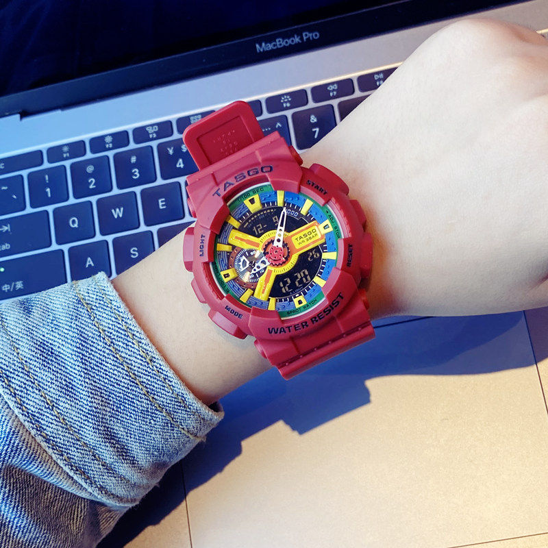 男韩版潮流抹茶绿女学生气质独角兽 雅述国产腕表