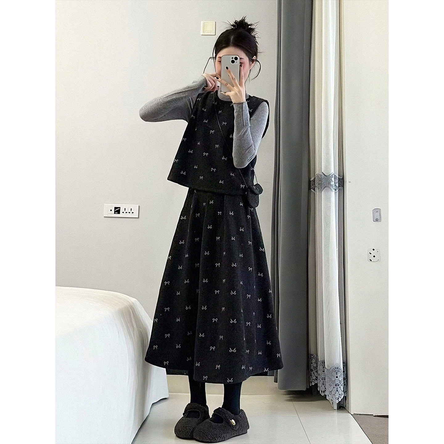 法式漂亮高级感气质马甲套装连衣裙女2026春季新款减龄显瘦长裙子,淘宝优惠券,粉丝福利购,淘宝优惠卷