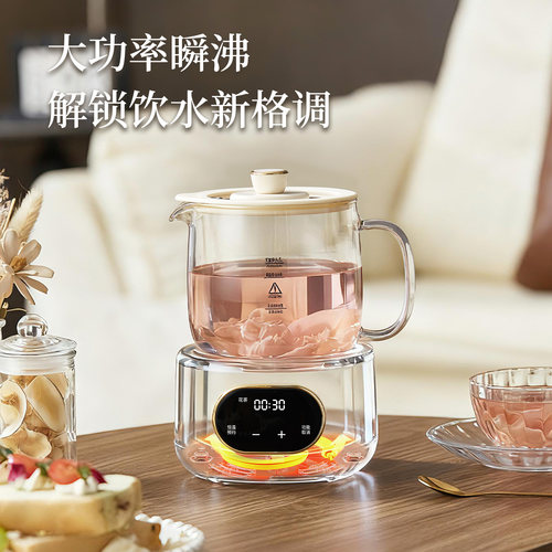 迷你煮茶器小型养生壶煮茶炉保温办公室电茶壶电陶炉烧水壶一人用 - 图0