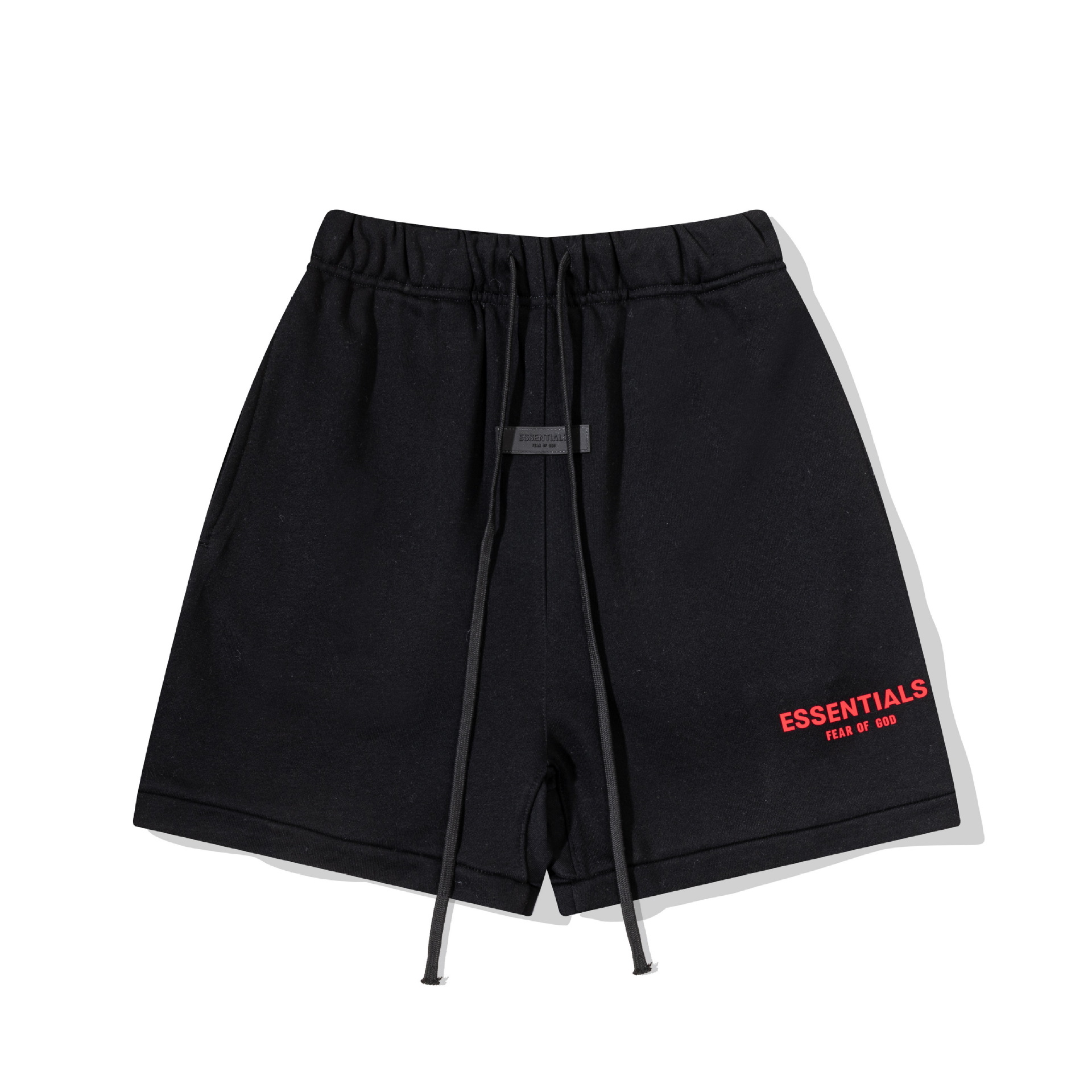 2026春夏新款 FOG 红色压胶字母休闲宽松短裤男女同款美式潮五分 - 图0