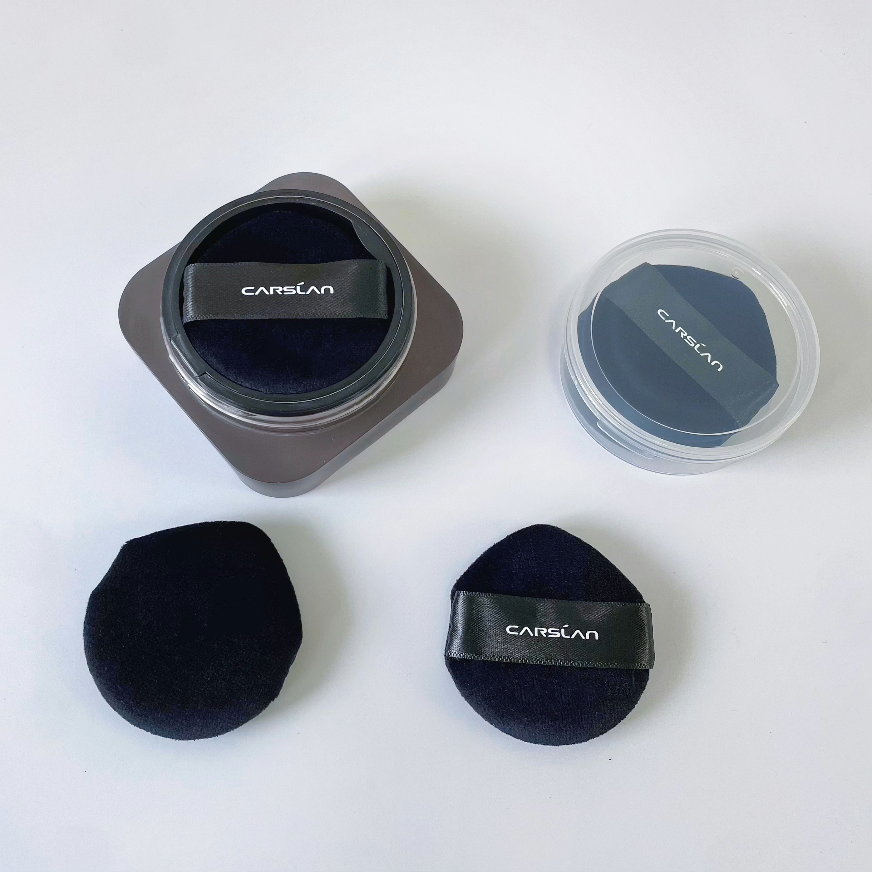 卡姿兰黑磁散粉粉扑通用替换柔软亲肤蜜粉定妆5cm通用水滴形 - 图1