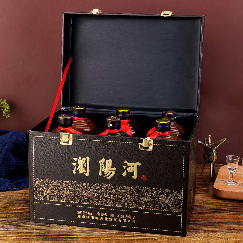 浏阳河康乾盛世 酱香型53度白酒500ml*6瓶整箱特惠装