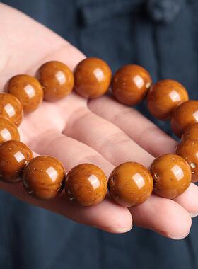 2025招财紫金鼠手串圆光珠实心菩提子正圆绕指柔佛珠盘文玩男女款