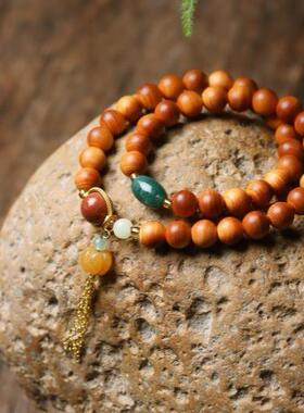 2026太行崖柏手持串成化老料念佛珠复古DIY装配饰毛衣项链男女士