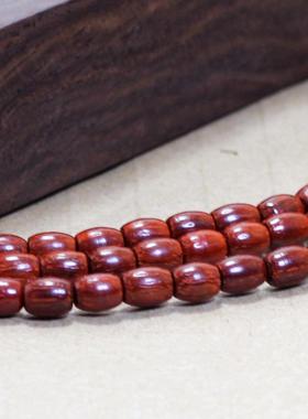 2025厂家直供小叶紫檀佛珠手链3-5mm米珠筒形女式文玩手串手饰