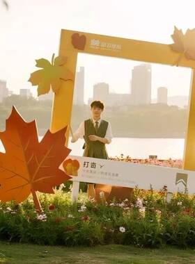 秋季网红景区音乐节公园打卡装置