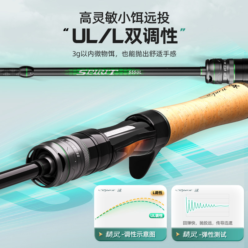 创威精灵微物路亚竿ul调超软弹射直柄枪柄溪流钓鱼竿鱼杆马口竿,淘宝优惠券,粉丝福利购,淘宝优惠卷