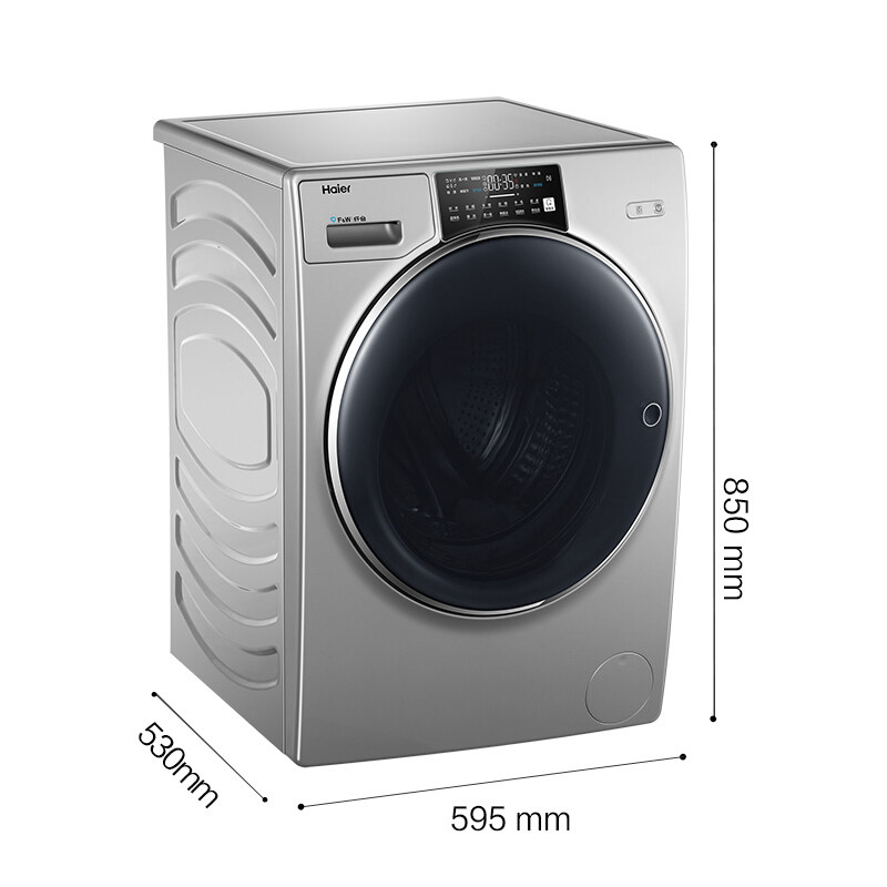 海尔纤合10公斤直驱滚筒家用洗衣机 海尔诚信达民洗衣机